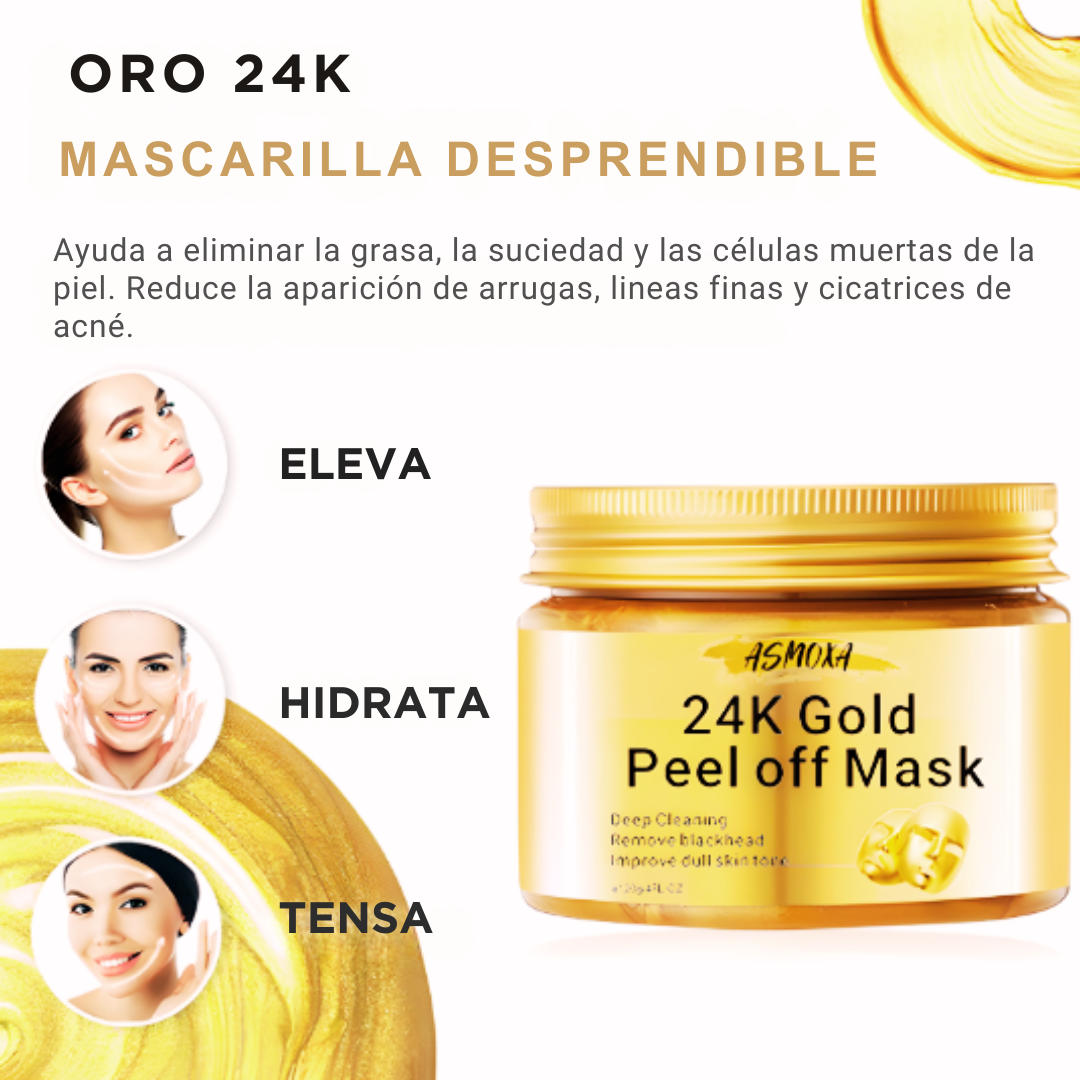 PureGlow Mascarilla Dorada 24k