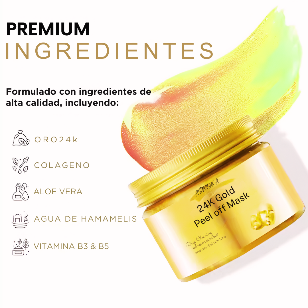 PureGlow Mascarilla Dorada 24k